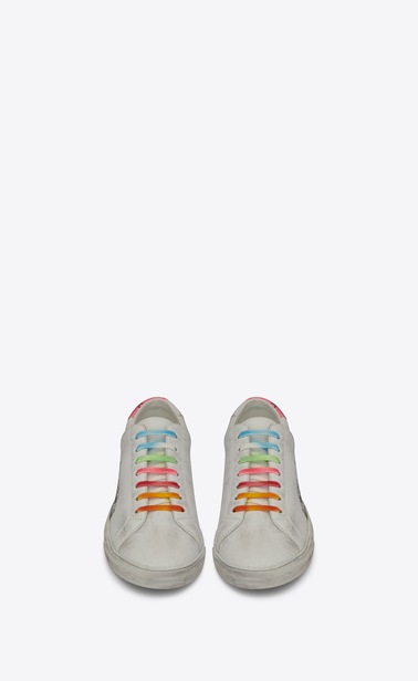 ANDY Sneakers in leather painted with pineapples